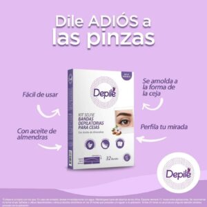 DEPILE BANDAS DEPILATORIAS PARA CEJAS X 32 UND – 26269